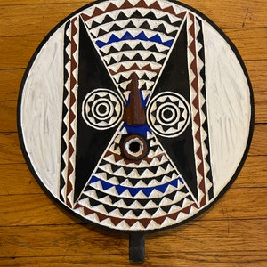 African-Mask Contemporary hand-art wood-hanging mask