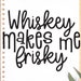 Whiskey Makes Me Frisky Adult Drinking Humor SVG SVG Cutting File for ...