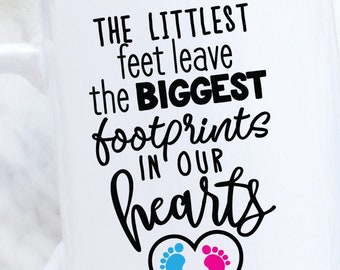 The Littlest Feet Leave The Biggest Footprints On Our Hearts Ceramic Ornament The Littlest Feet Leave The Biggest Footprints On Our Hearts Ceramic Ornament