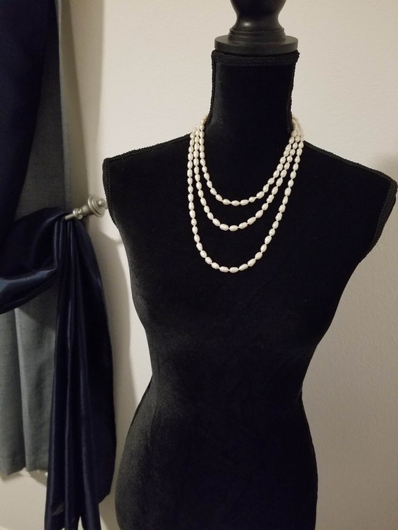 63" Freshwater Baroque Large Pearl Infinity Neckla
