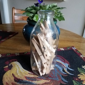 Vintage Embossed “Conservo” One Quart Glass Milk Bottle