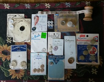 Vintage Buttons and Fasteners