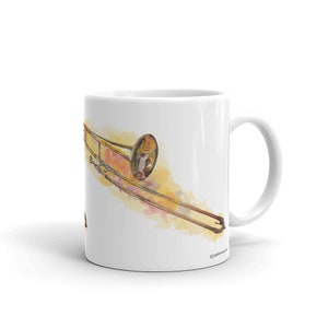 Trombone Pen & Ink Drawing Mug