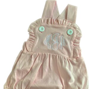 Personalized Baby Bubble / Girls Sunsuit / Monogrammed Ruffle Romper / Monogrammed Sunsuit / Personalized Sunsuit