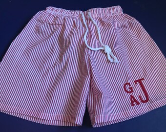 fire truck swim trunks