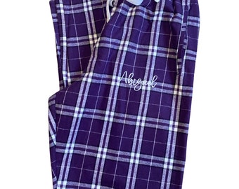 Purple flannel pants new arrivals