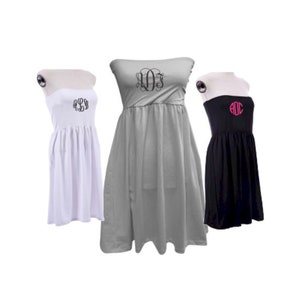 Monogrammed Cover up / monogram getting ready dress / monogrammed beach cover up / Pool cover up