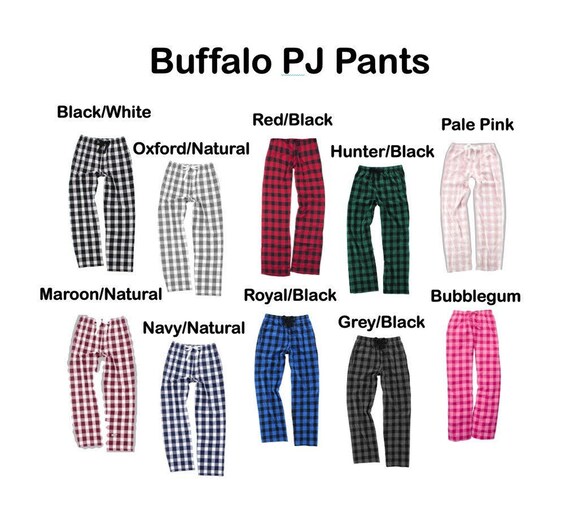 Buffalo Plaid Family Pajama Pants on 