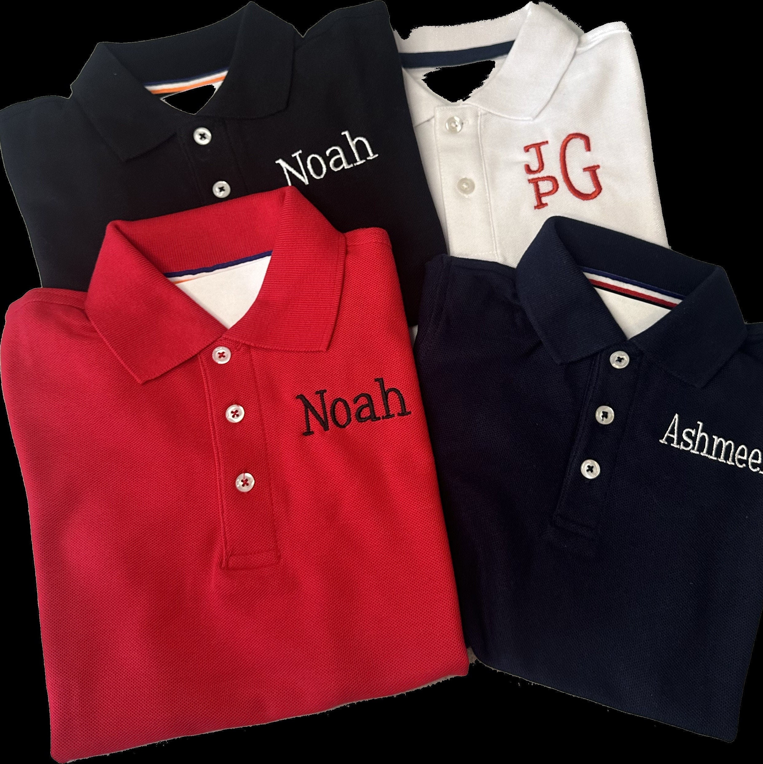 Monogrammed Boys School Uniform Polo / Personalized School Polo Shirt / School Uniform Shirt with Monogram / Short Sleeve Shirts