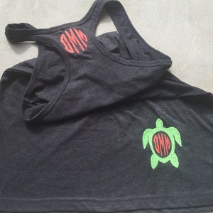 Racer back Swim Cover Up / Monogram Swim Cover / Monogram dress