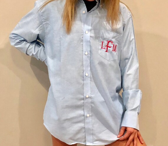 Monogrammed Oxford Shirt/ Bridal Party 