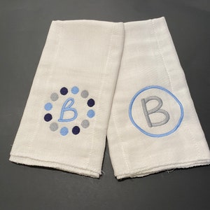 Personalized Burp Cloths / Monogrammed Baby Burp Cloths / Embroidered Baby Burp Cloth / Monogrammed Baby Gift image 6
