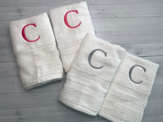 Monogrammed towels etsy sale
