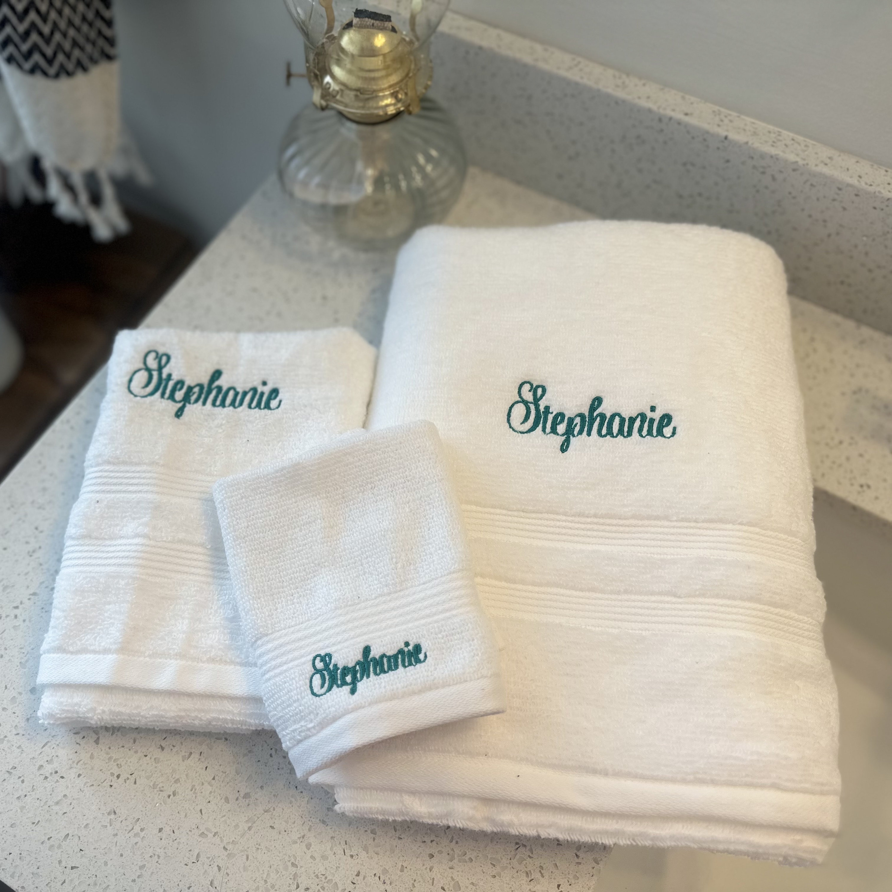 Personalized Towels, Hand Towels, Washcloths, Custom Washcloths, Monogram  Towels, Embroidered Towels, Wedding Gift, Towel With Name 