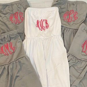 Monogrammed Cover ups / Getting ready dresses / monogrammed beach cover up / Monogrammed Swim Dress