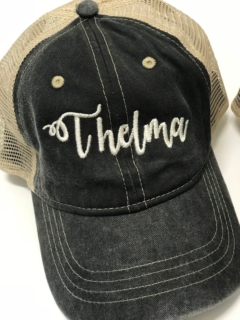 Embroidered Trucker Hats / Thelma and Louise Best Friend Hat / Etsy
