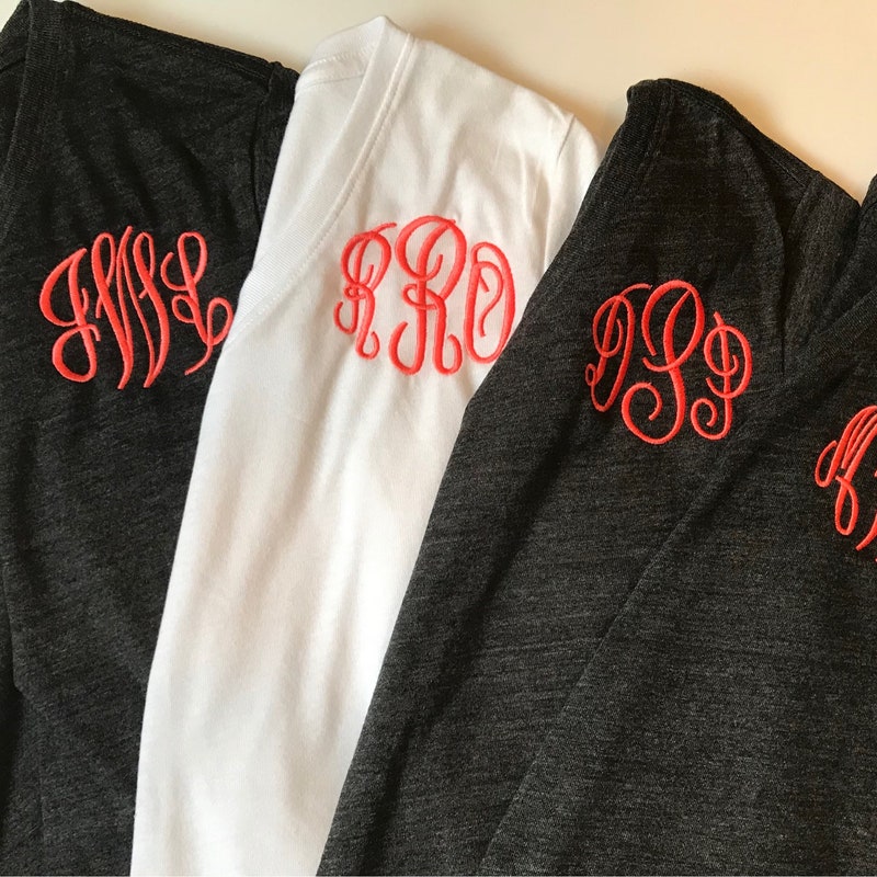 Monogram Tshirt - Etsy