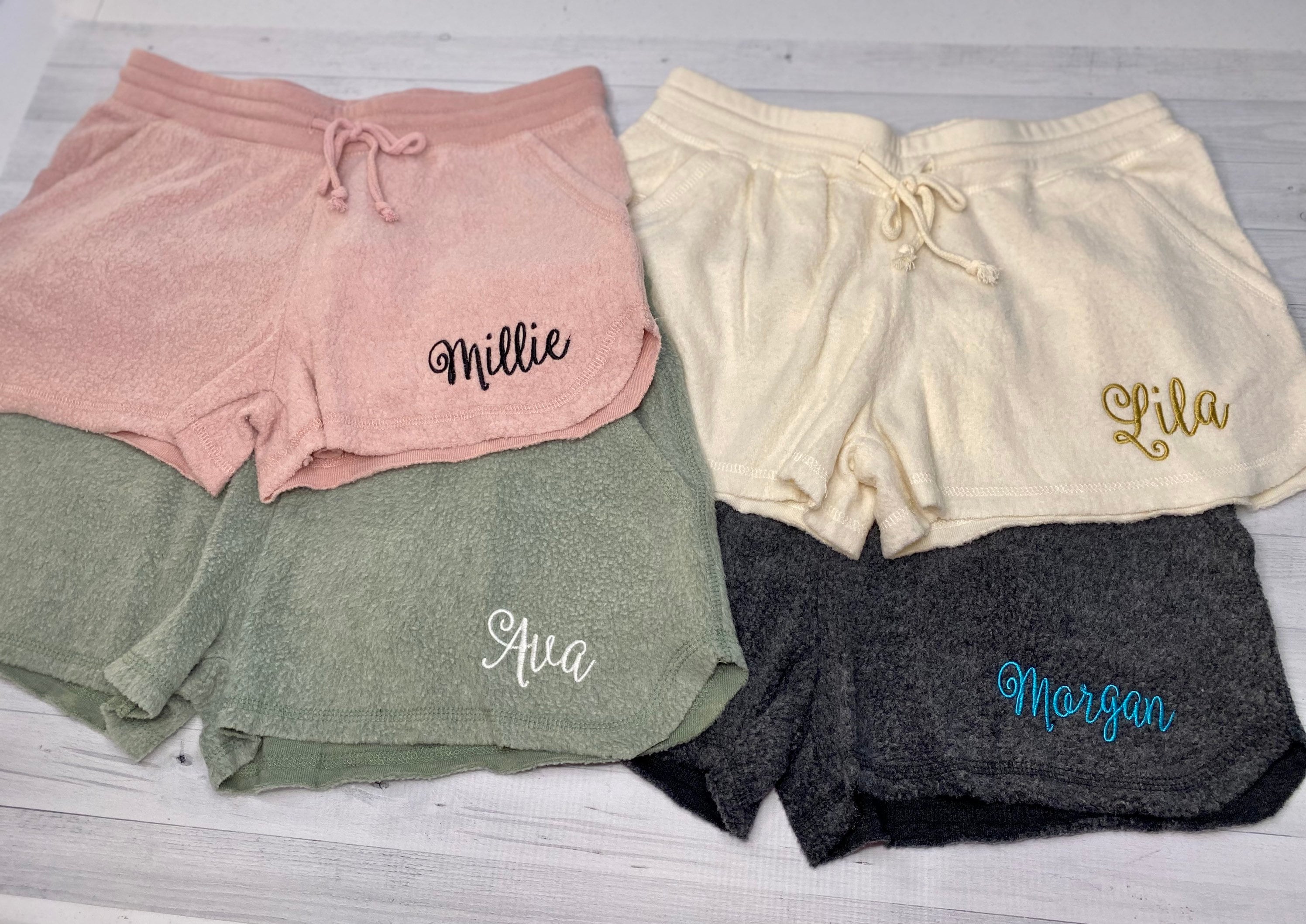 DoodleDMonograms Monogrammed Athletic Shorts / Personalized Running Shorts / Monogrammed Gym Shorts