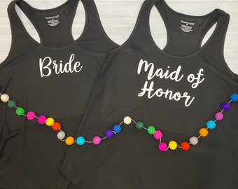 Personalized tank Tops / Bridesmaid Tank Tops / Bridal Party Tank Tops / Bridesmaid Gifts / Getting Married Tank Top / Wedding Tanks