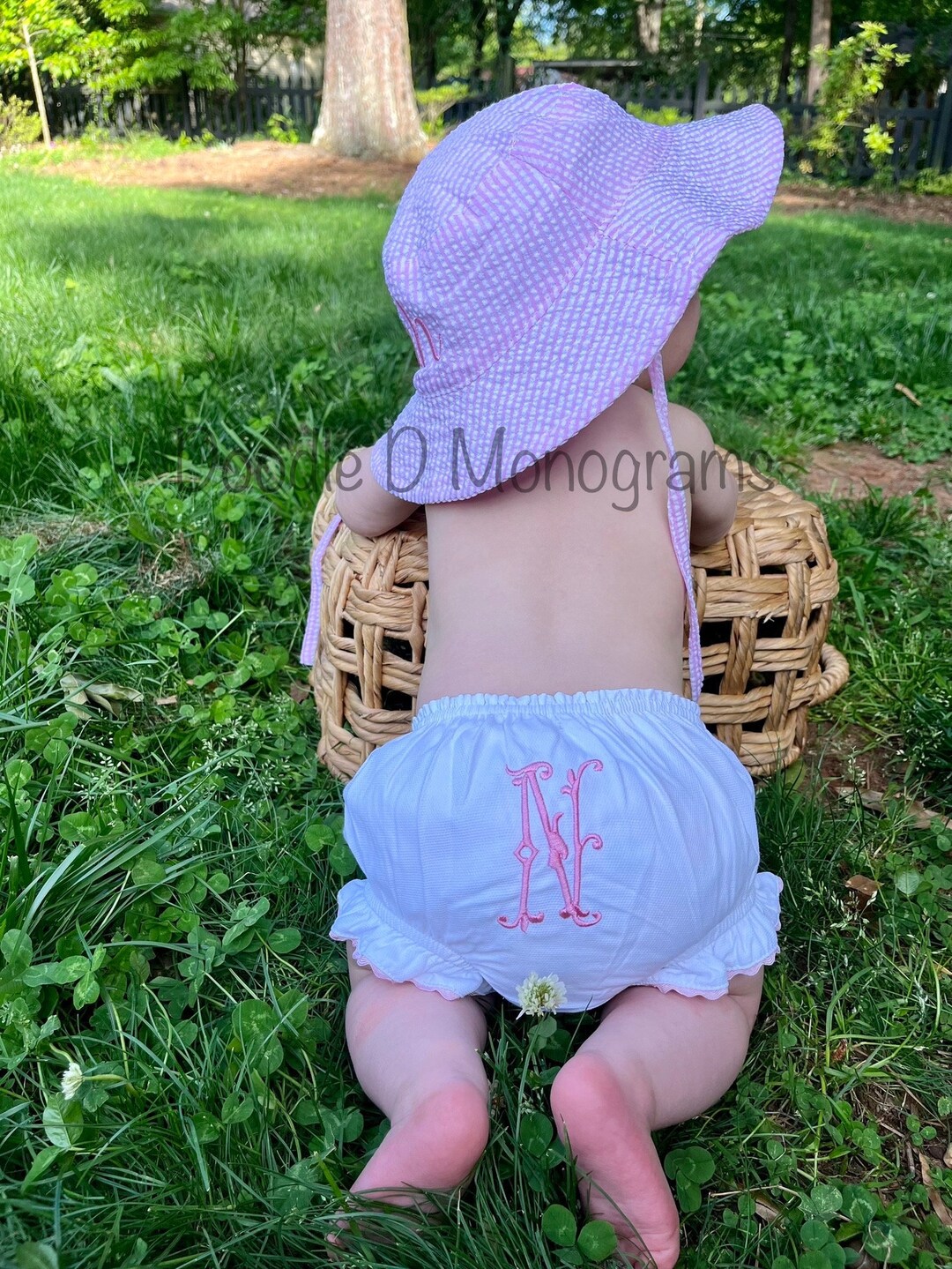 Monogrammed Diaper Cover / Baby Girl Diaper Cover / White Etsy