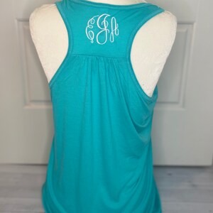 Ladies Racerback Tank top / monogrammed tank top / monogrammed workout tank / monogrammed gym clothes / monogrammed tops / monogrammed tank