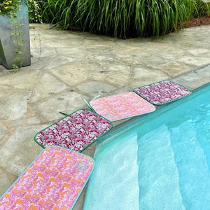 Monogrammed swimsuit saver / monogrammed booty buddy /  monogrammed neoprene mat / Personalized Swimsuit Mat  /  Embroidered Pool Mat