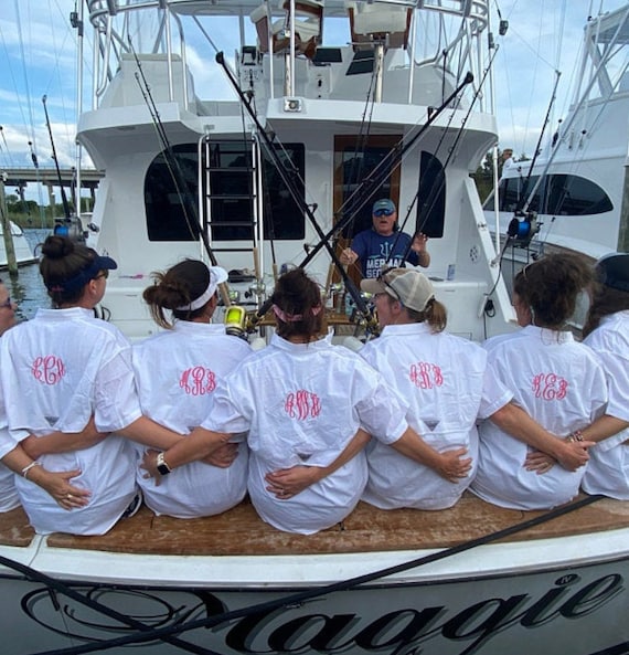 Monogrammed Columbia Fishing Shirt/ - Etsy