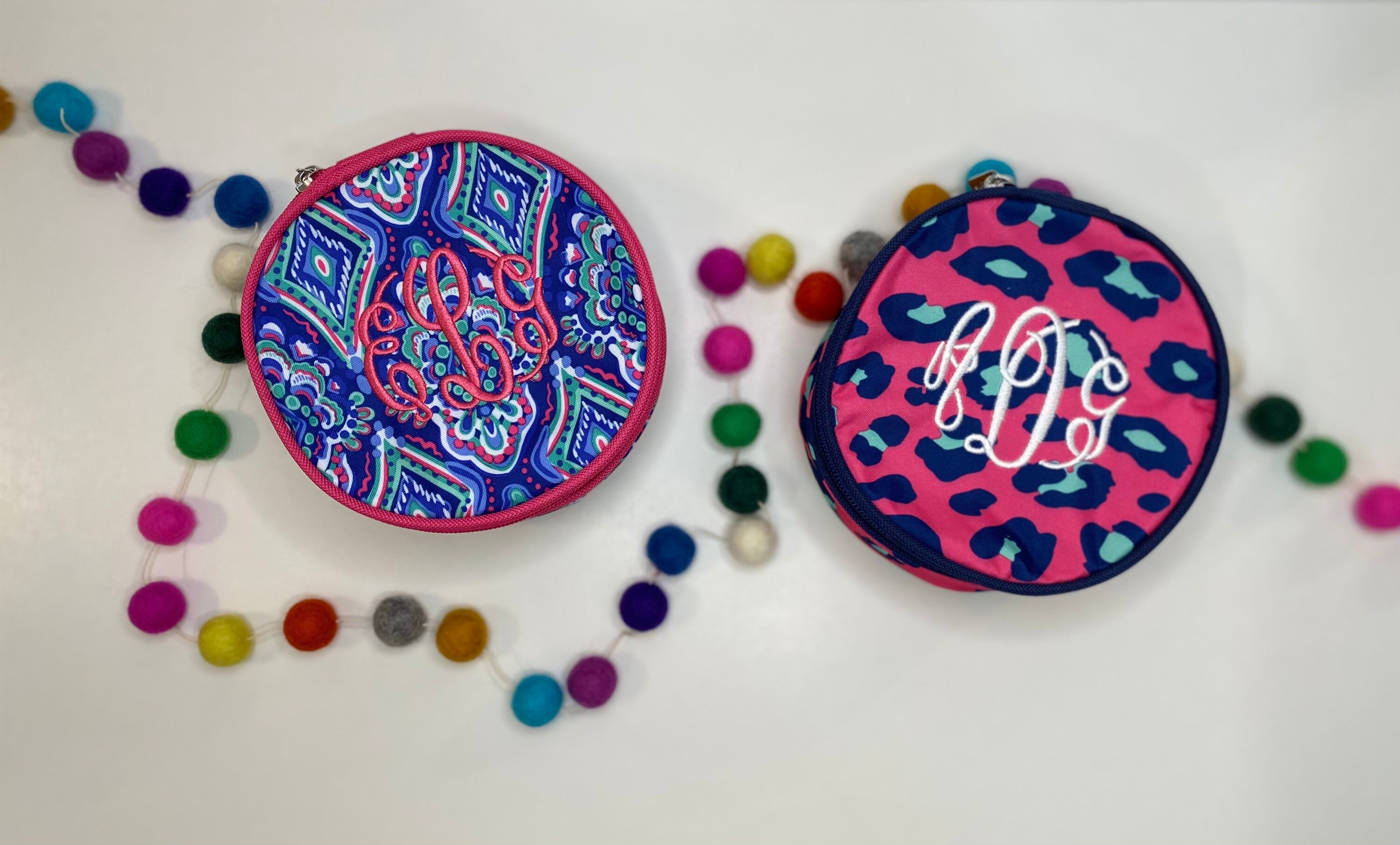 Monogrammed Jewelry Case / Monogrammed Travel Pouch / Jewelry Etsy UK