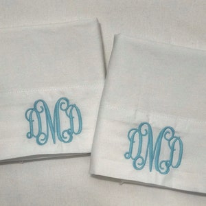 Custom Pillowcases / Monogrammed Pillowcase / Home and Living / Custom Bedding / Embroidered Pillowcase