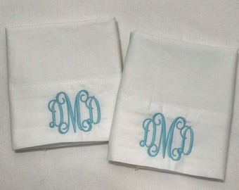 Custom Pillowcases / Monogrammed Pillowcase / Home and Living / Custom Bedding / Embroidered Pillowcase
