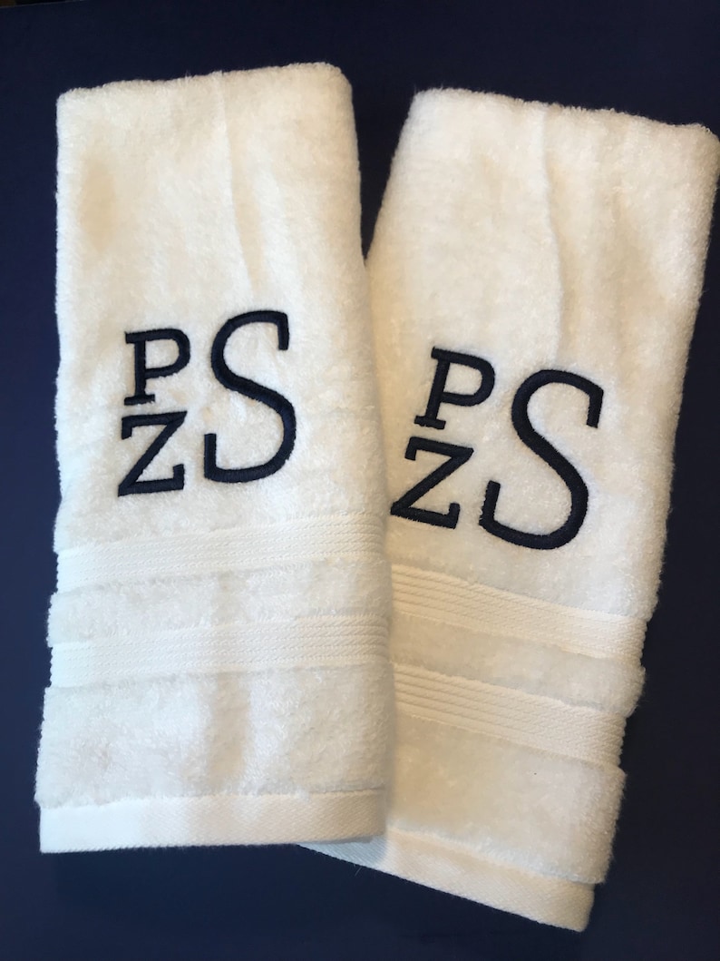 Monogrammed hand towels / Bath towels / Personalized towels / Monogrammed towel / Personalized Towel Set / Towels / monogrammed towels image 7