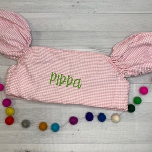 Personalized Puddle Jumper Cover / Monogrammed Puddle Jumper / Seersucker Gingham puddle Jumper