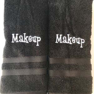 Monogrammed Makeup towel set / hand towels / Personalized towels