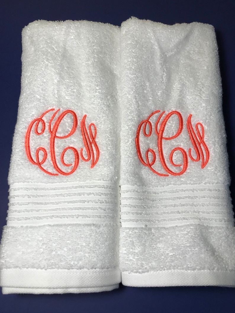 Monogrammed hand towels / Bath towels / Personalized towels / Monogrammed towel / Personalized Towel Set / Towels / monogrammed towels image 5