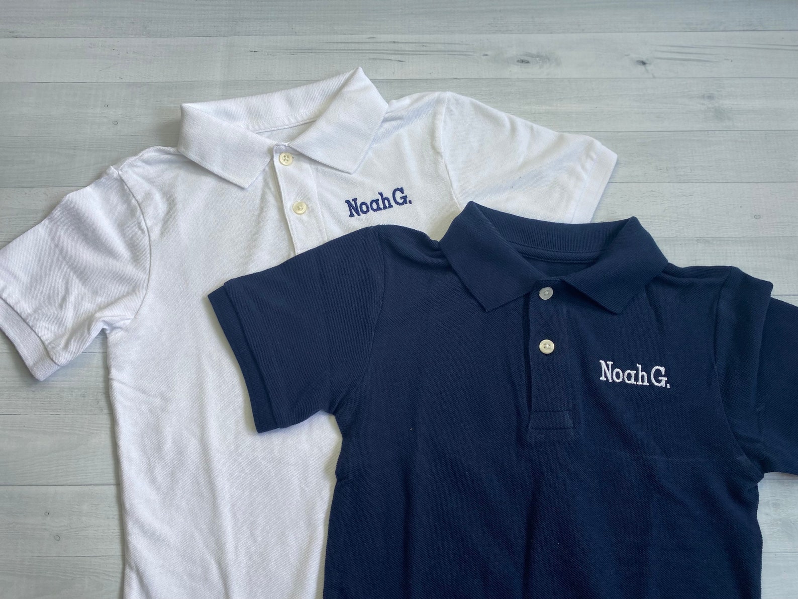 Monogrammed Boys' School Uniform Polo / Personalized School Uniform ...