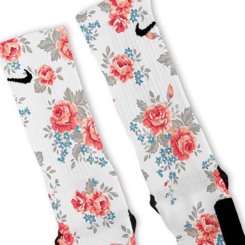 nike floral socks