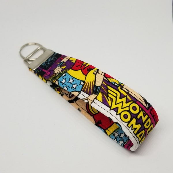Wonder Woman key fob / wristlet / key strap / key chain