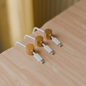 3-Pack Magnetic Cable Holder | Cable Keeper  |  Minimalist Desk Organizer | Wire Management Set