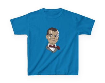Camiseta infantil de muñeco de ventrílocuo Slappy / Camiseta del personaje de terror Goosebumps
