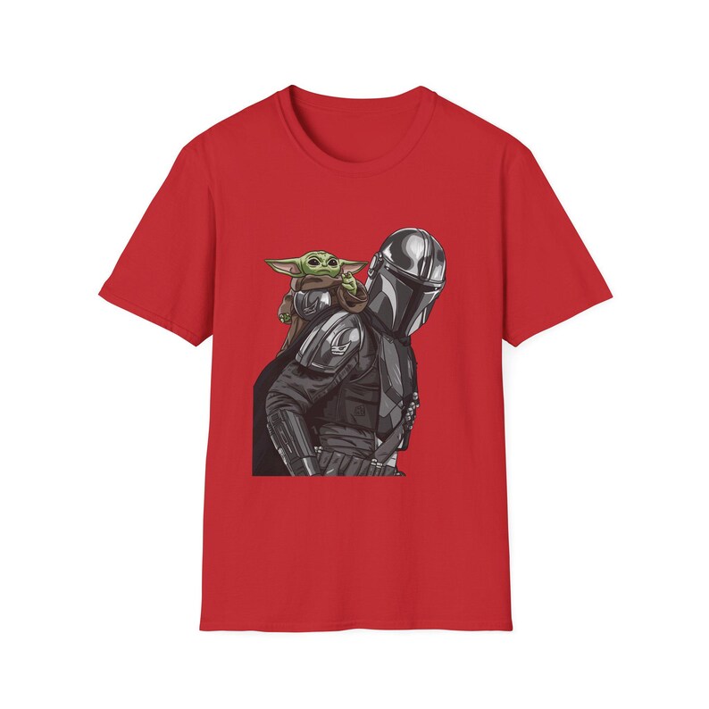 Camiseta de The Mandalorian y Grogu / Casco de Star Wars e ilustración infantil imagen 9