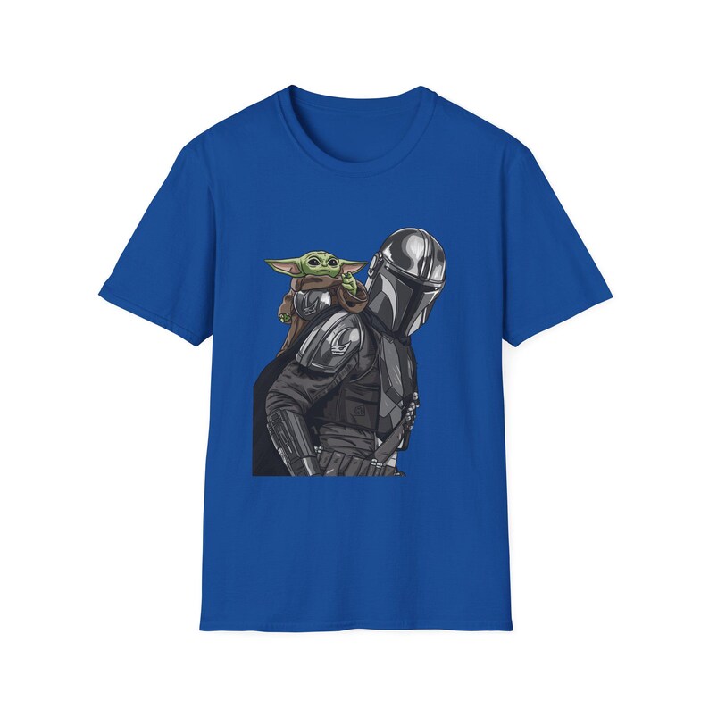Camiseta de The Mandalorian y Grogu / Casco de Star Wars e ilustración infantil imagen 7
