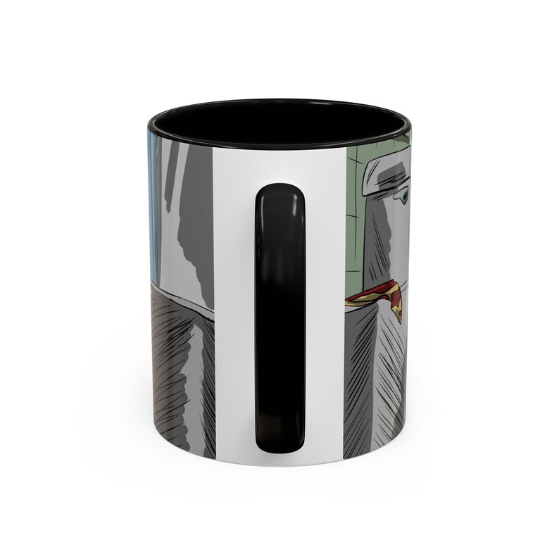 Taza con ilustración de Spider-Man triste llorando en la ducha / Taza de café decorativa 11 oz 15 oz imagen 5