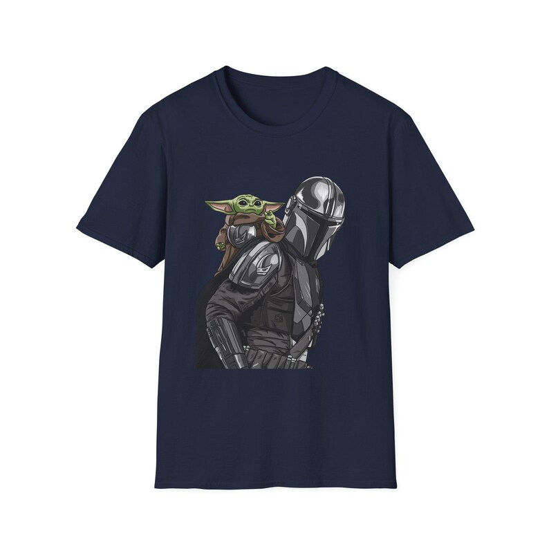 Camiseta de The Mandalorian y Grogu / Casco de Star Wars e ilustración infantil imagen 8