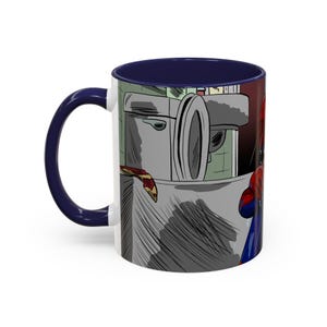 Taza con ilustración de Spider-Man triste llorando en la ducha / Taza de café decorativa 11 oz 15 oz imagen 10