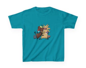 Camiseta infantil de dibujos animados de los Castores Enojados