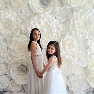 Flowers wall/Large FOAM Artificial Flowers/Custom colors & size/Wedding and Party Floral Decoration