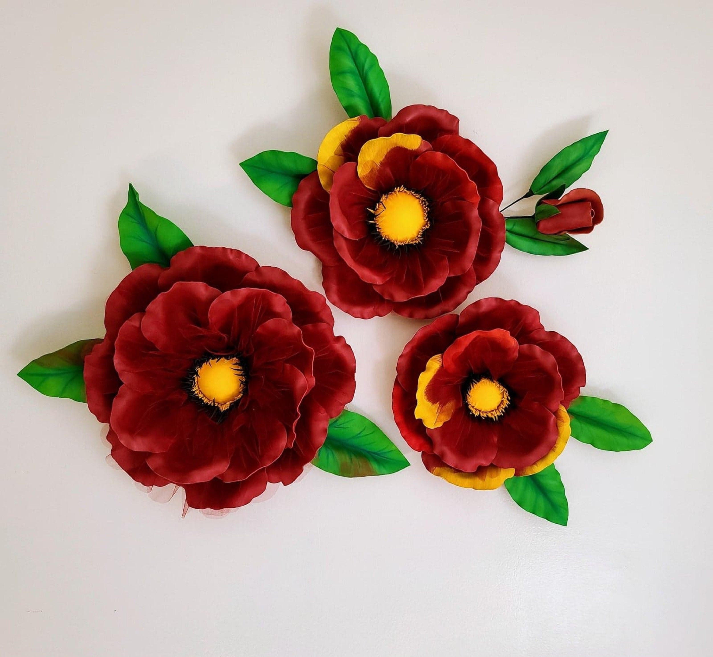 Large Flowers Wall Decoration. Custom Orders. Please Read Important