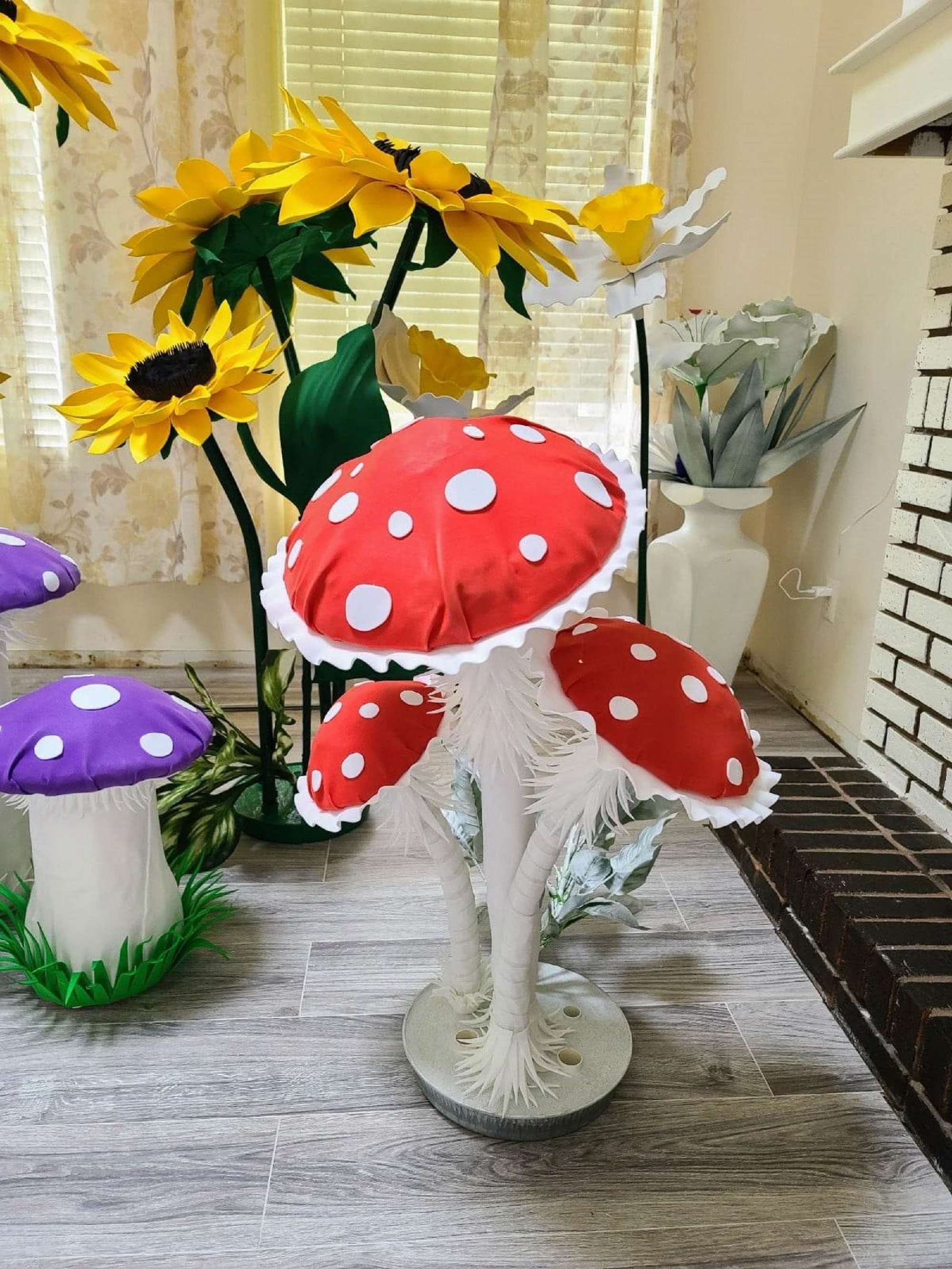 Oversized Decorative Foam Mushrooms/custom Type Color - Etsy