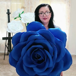 Large Foam Roses/Wall decor/This is NOT a Paper Flowers They will last for years/CUSTOM Orders/Pls read more info in description