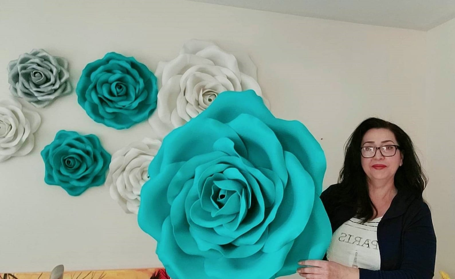 Large Foam Roses/wall Decor/this is NOT a Paper Flowers They Etsy
